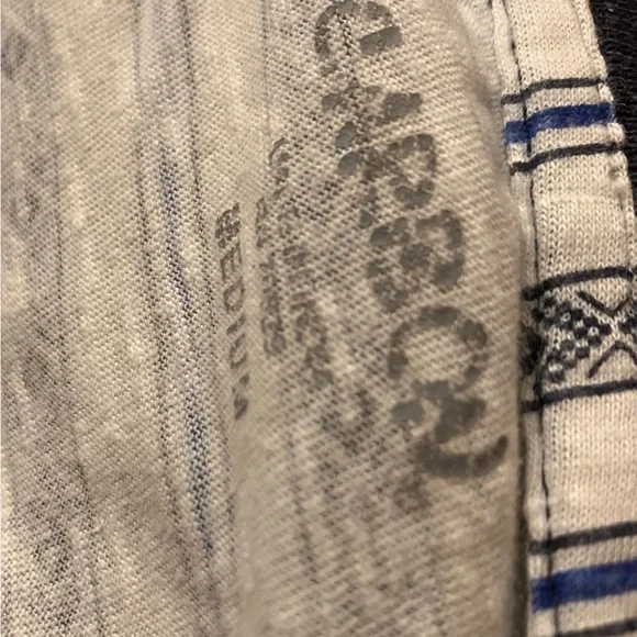 Carbon Blue and White Short Sleeve Tee - Picture 2 of 2